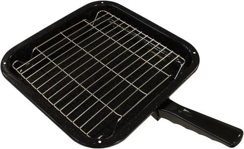 Small metal oven grill pan - small,